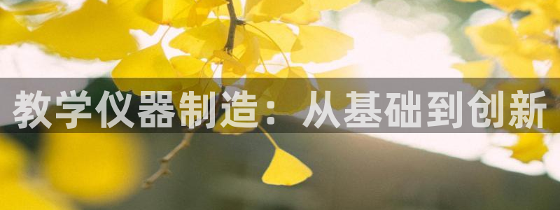 恒行主管6ll5l指定：教学仪器制造：从基础到创新