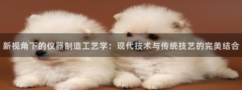 恒行代理总代主导 6ll5l：新视角下的仪器制造工艺学：现代