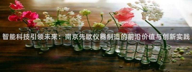 恒行娱乐老板推荐5ll533主管：智能科技引领未来：南京先欧