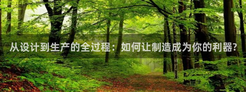 恒行2下74OO5：从设计到生产的全过程：如何让制造成为你的