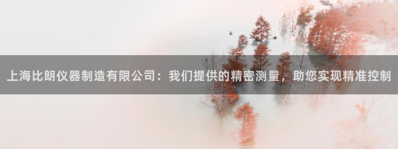 恒行娱乐寻问74 5：上海比朗仪器制造有限公司：我们提供的精