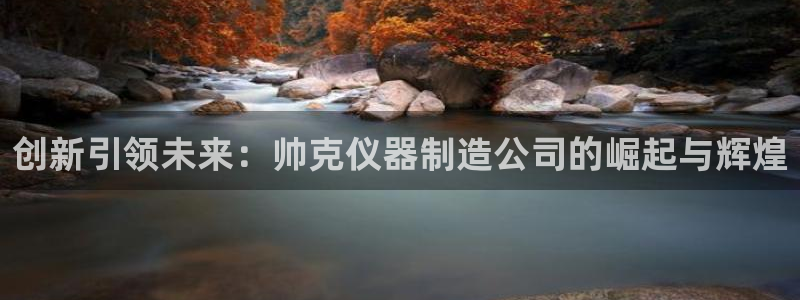 恒行开户娱乐赞议6ll5l：创新引领未来：帅克仪器制造公司的