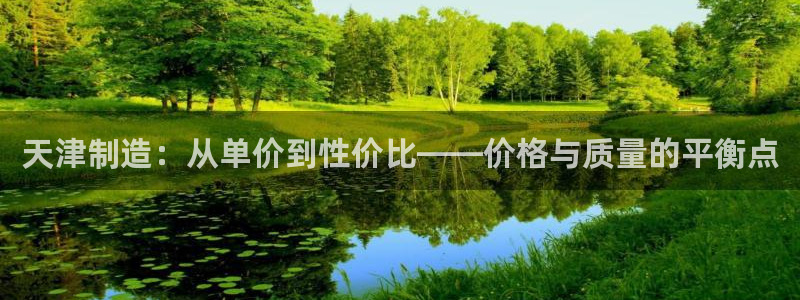 恒行娱乐陈74OOO5：天津制造：从单价到性价比——价格与质