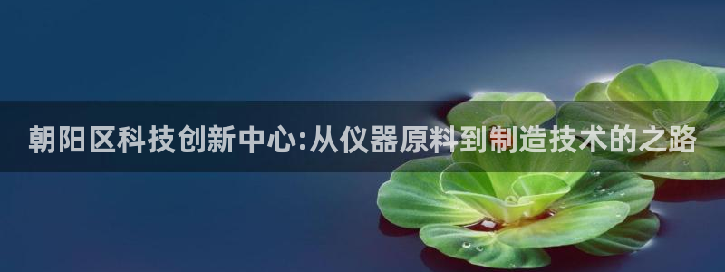恒行娱乐登录信用 74ooo5：朝阳区科技创新中心:从仪器原