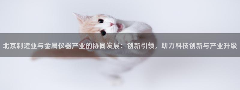 恒行主管总代6ll5l周至：北京制造业与金属仪器产业的协同发