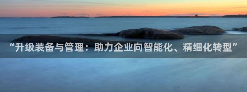 恒行娱乐蒋74OOO5：“升级装备与管理：助力企业向智能化、