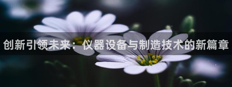 恒行主管总代6ll5l周至：创新引领未来：仪器设备与制造技术