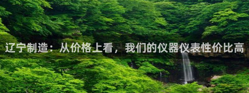 恒行5：辽宁制造：从价格上看，我们的仪器仪表性价比高