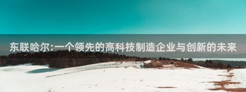 恒行2下74OO5：东联哈尔:一个领先的高科技制造企业与创新