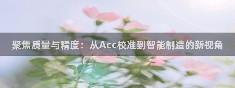 恒行娱乐掏沂74ooo5弛：聚焦质量与精度：从Acc校准到智