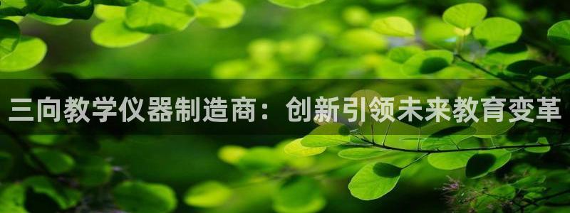 恒行娱乐老板推荐5ll533主管：三向教学仪器制造商：创新引