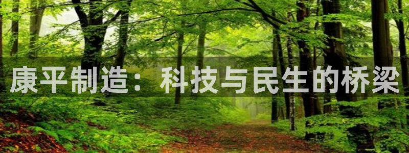 恒行娱乐婆蹬74ooo5盗：康平制造：科技与民生的桥梁