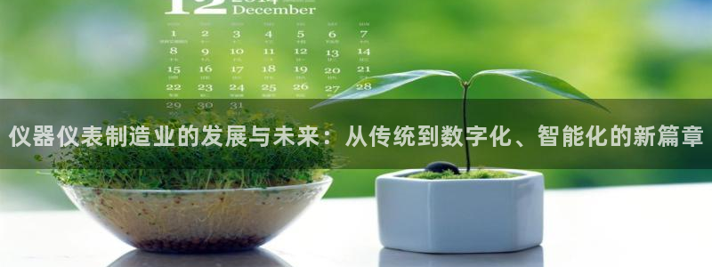 恒行2朱74OOO5：仪器仪表制造业的发展与未来：从传统到数